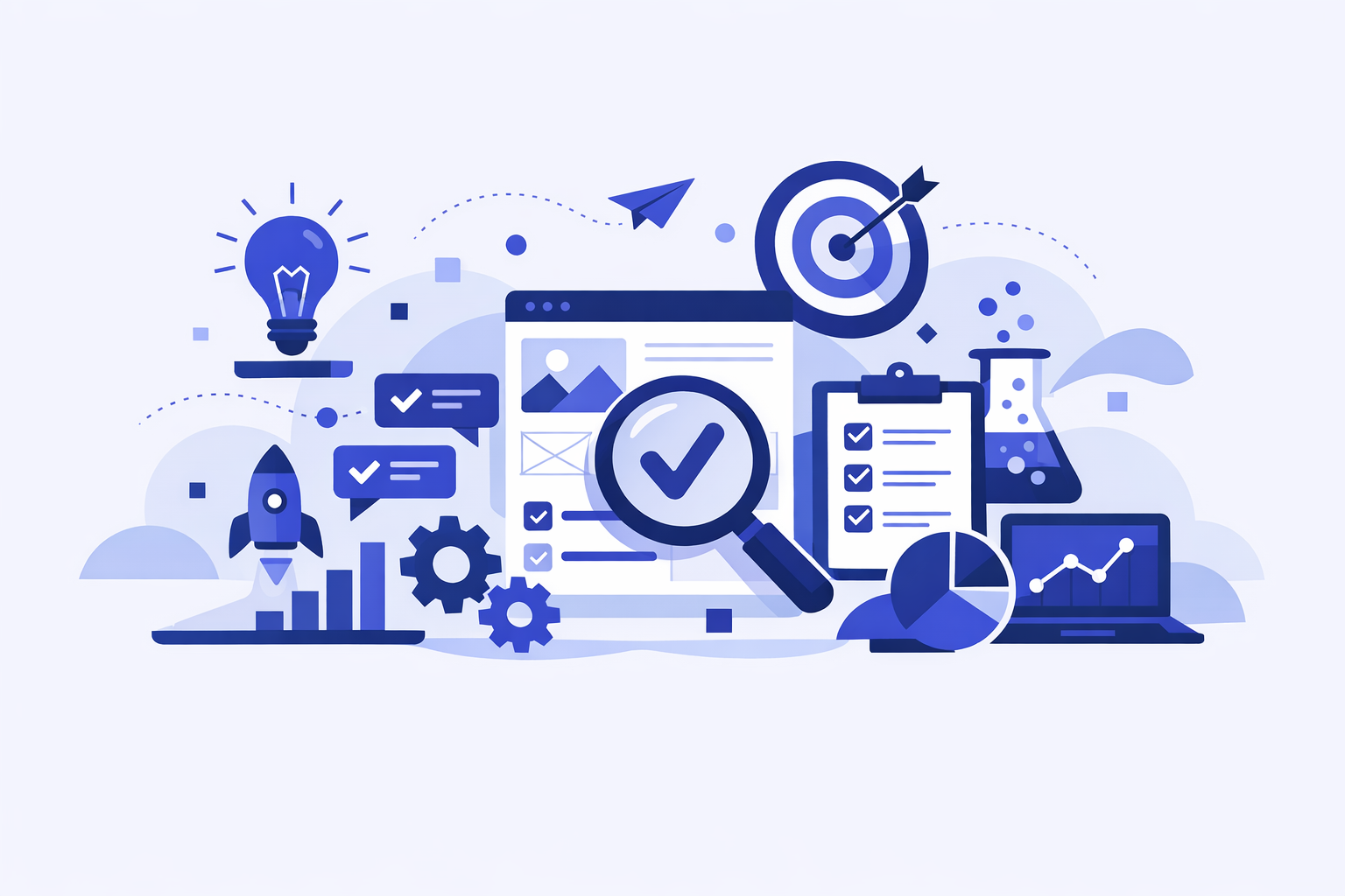 Founder using interviews and landing pages to validate a startup idea before building