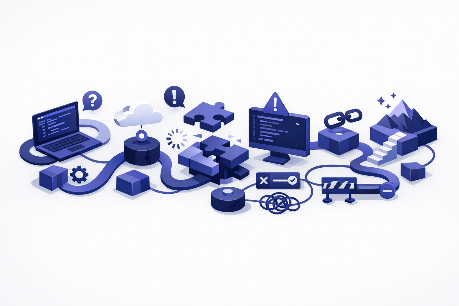 Engineer mapping vibe coding tools limitations from generated prototype to production app