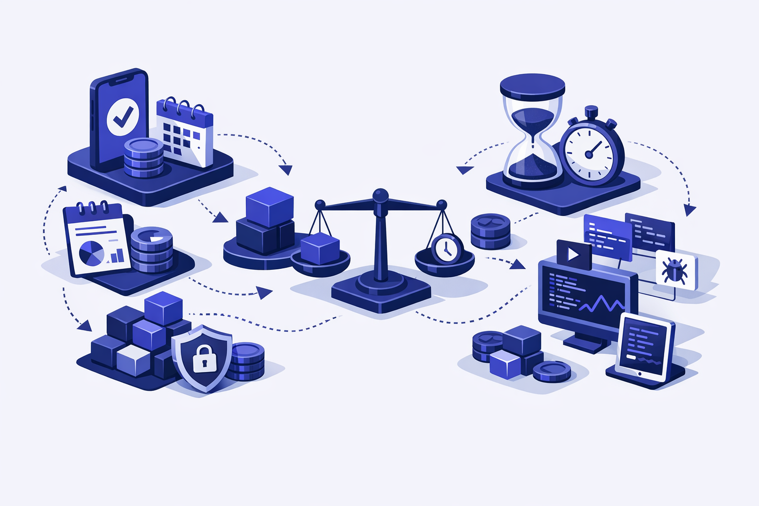 Fixed price vs hourly development checklist for MVP scope, timeline, and budget