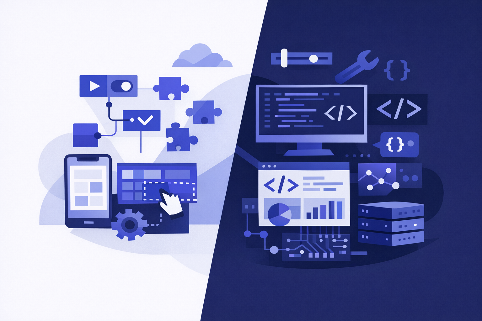 No-code vs custom code decision map for startup product planning