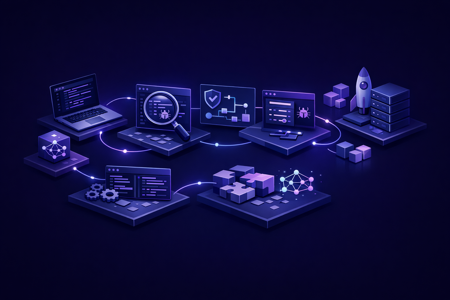 Engineer tracing auth, database, and payment risks during an audit AI generated code review