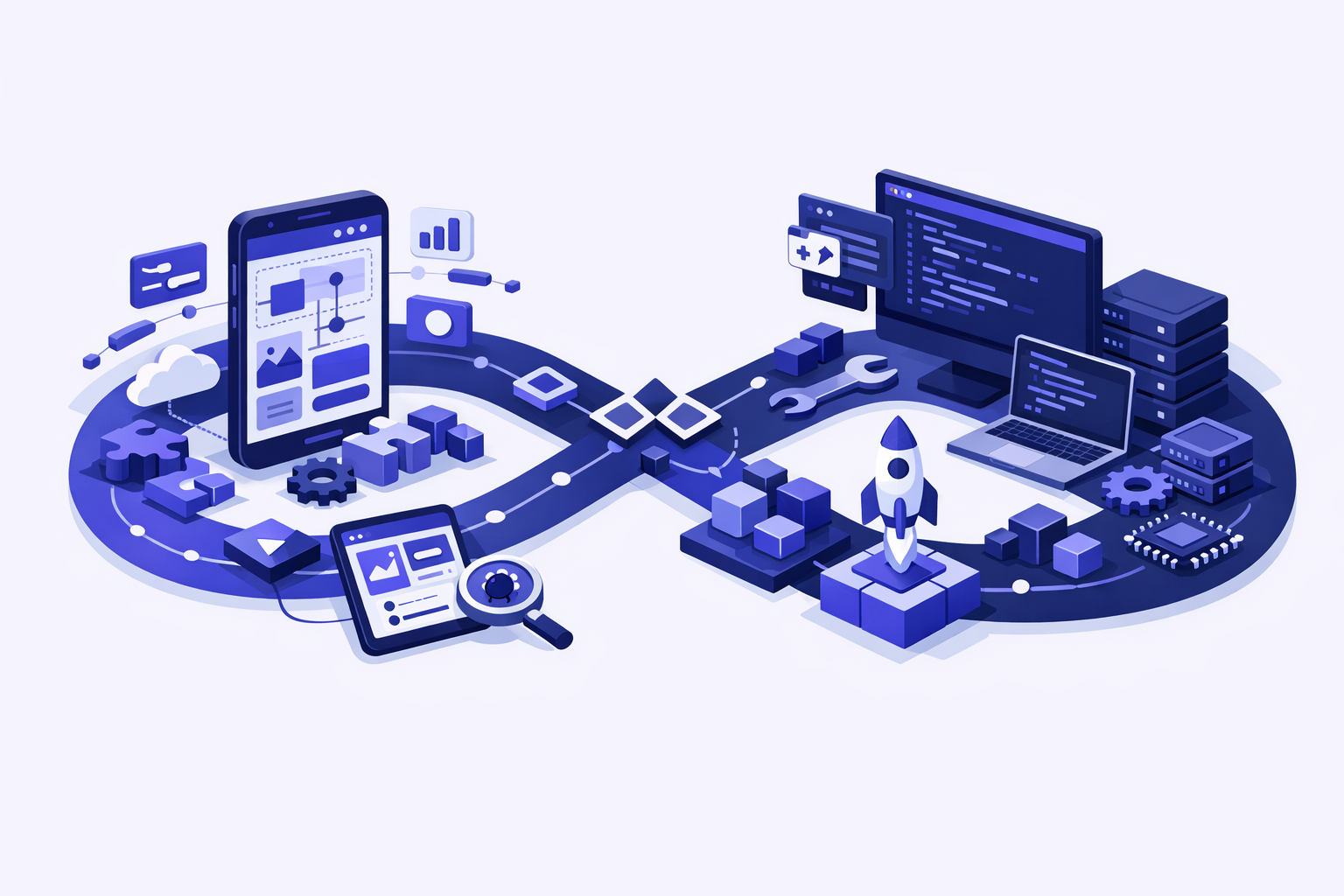 Bubble vs custom development decision map for MVP ownership, payments, and integrations