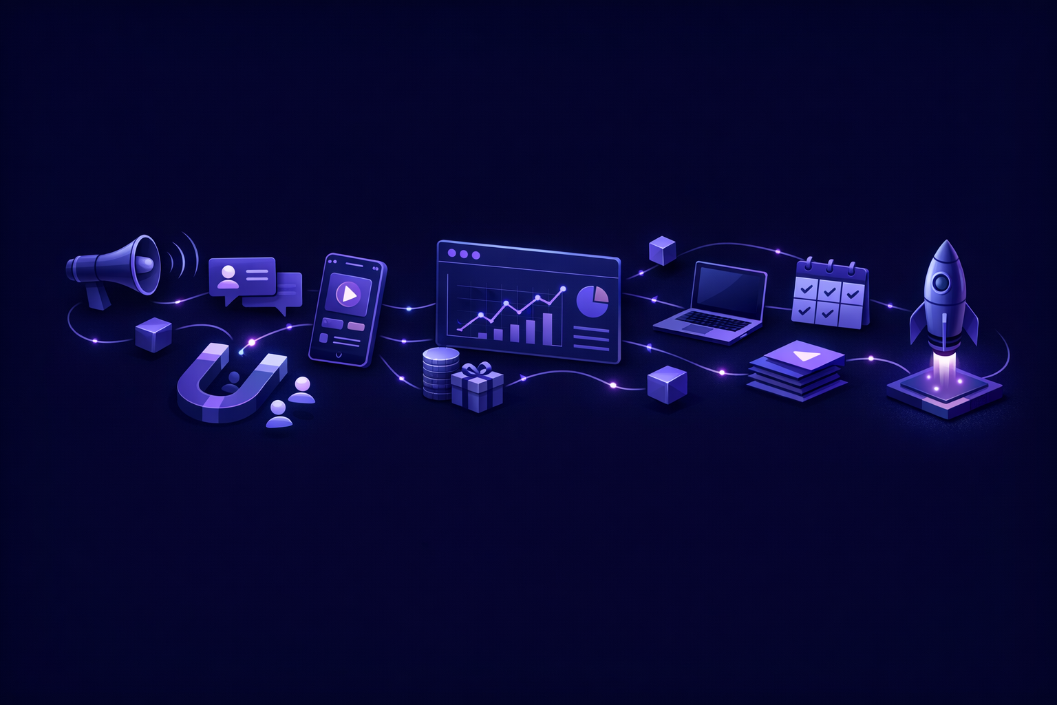 Dashboard tracking outreach and activation for the first 100 users