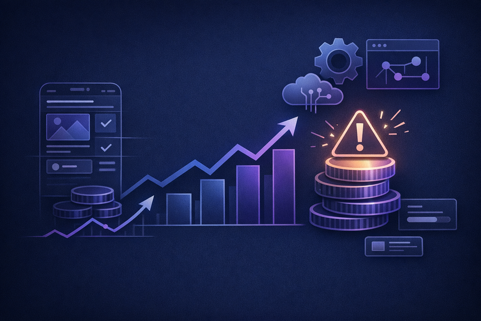 Founder reviewing an mvp cost overrun caused by missing production requirements