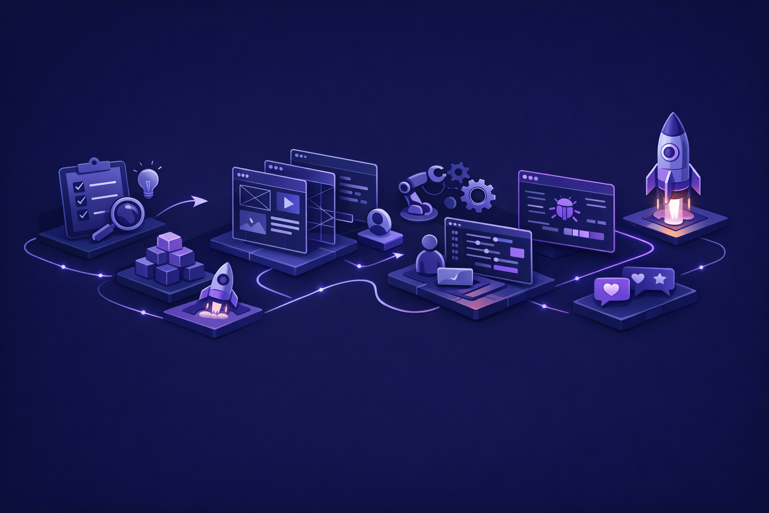 Side-by-side comparison board to choose mvp development company for a launchable app