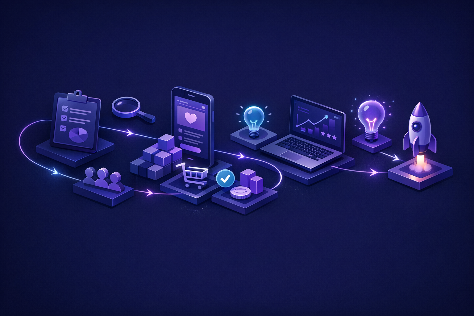 No-code workflow showing outreach, deposits, and calls to test startup demand