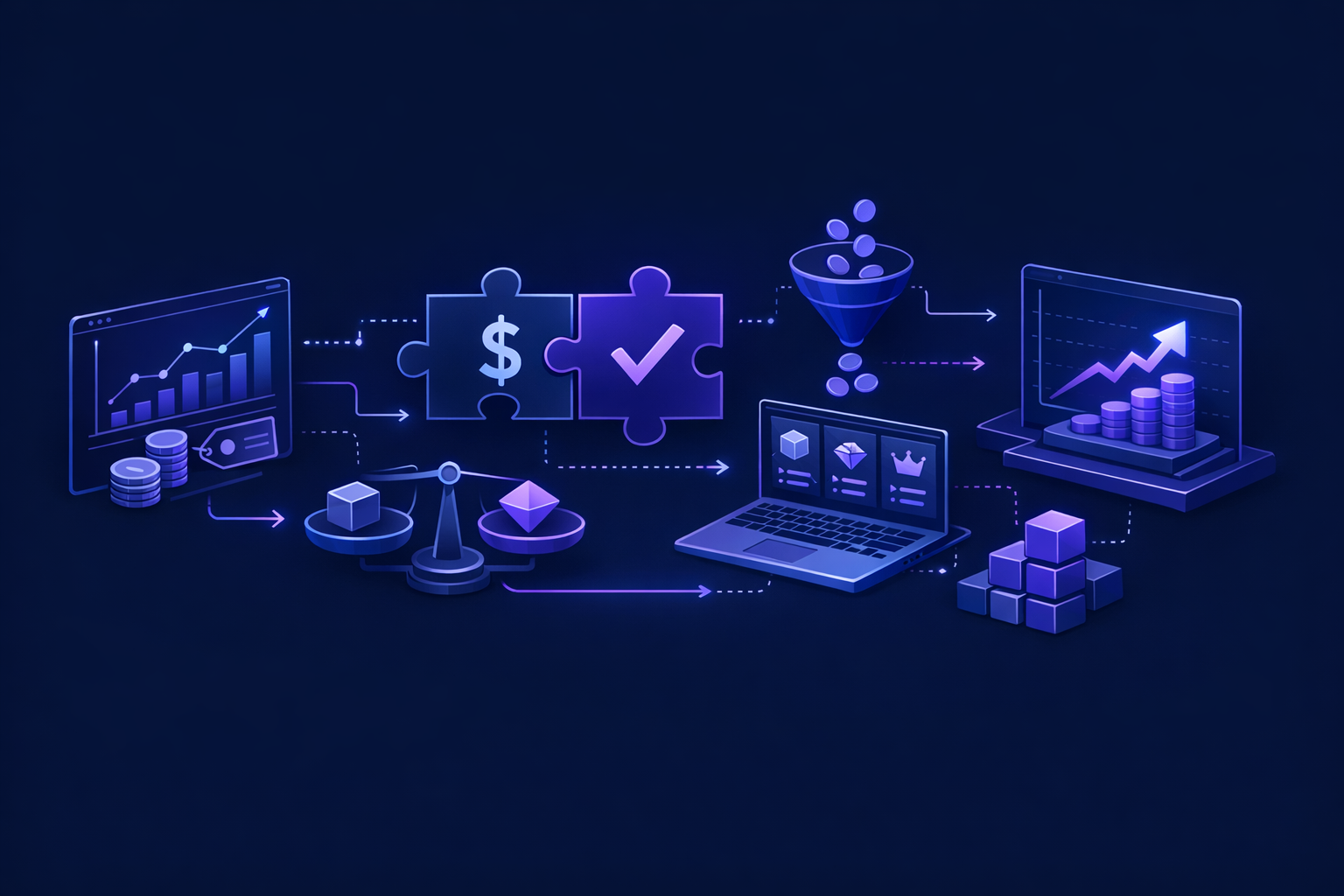 Diagram of how to price a SaaS billing flow from plan selection to subscription status
