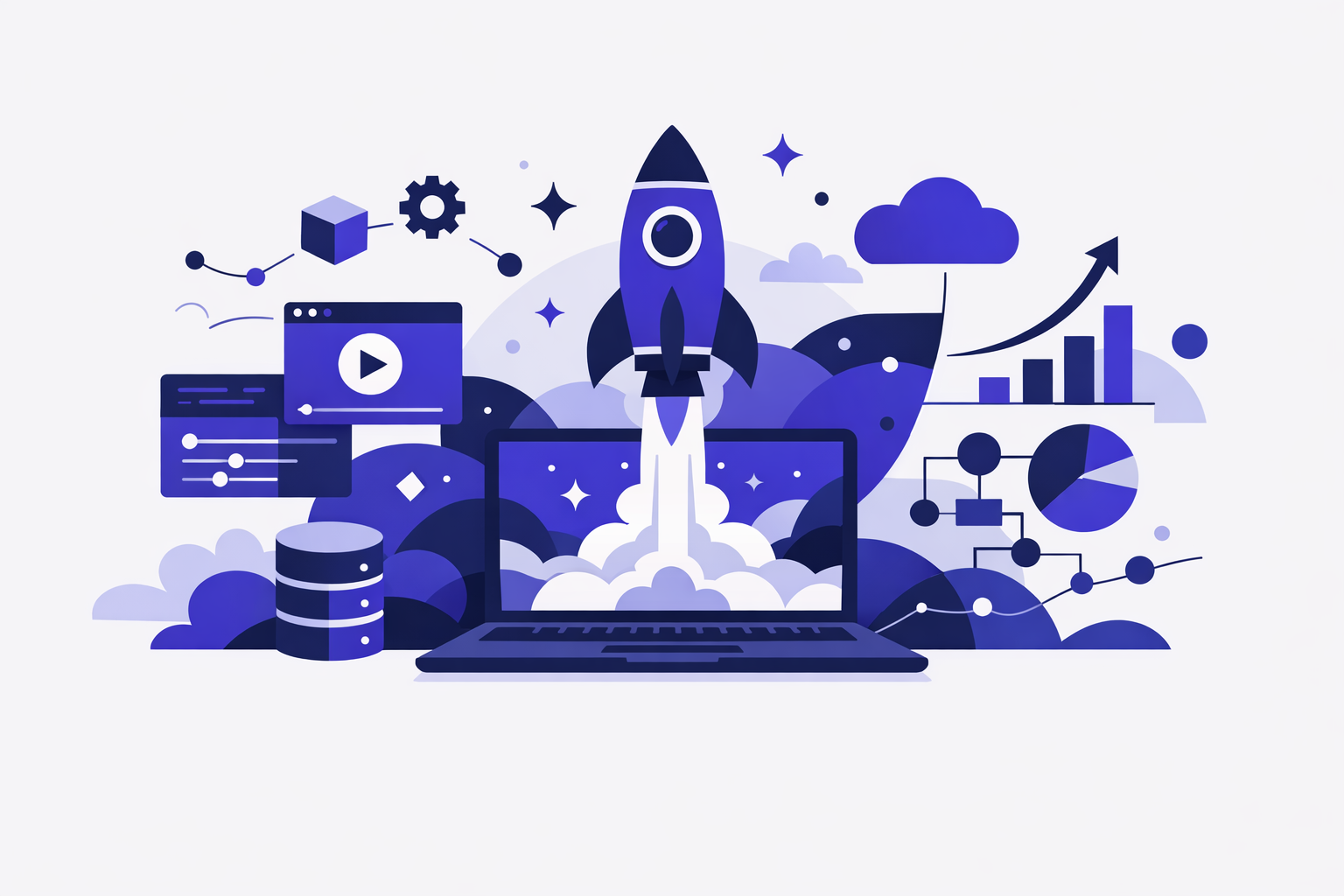 Founder reviewing a launch saas vibe coding checklist beside a SaaS dashboard