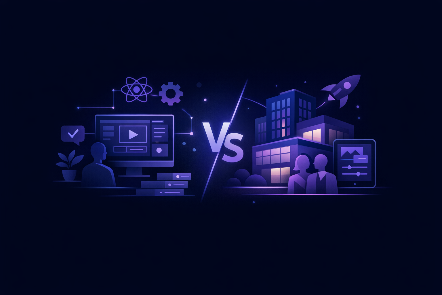 Founder comparing in-house vs agency options for a first product MVP
