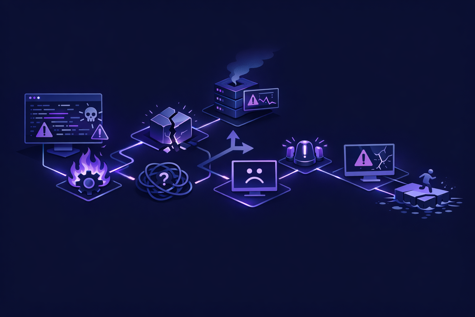 Engineer mapping vibe coding failures to production fixes in Next.js and Supabase